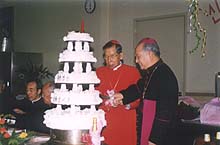 김 추기경, 신학교서 퇴임 후 첫 영명축일